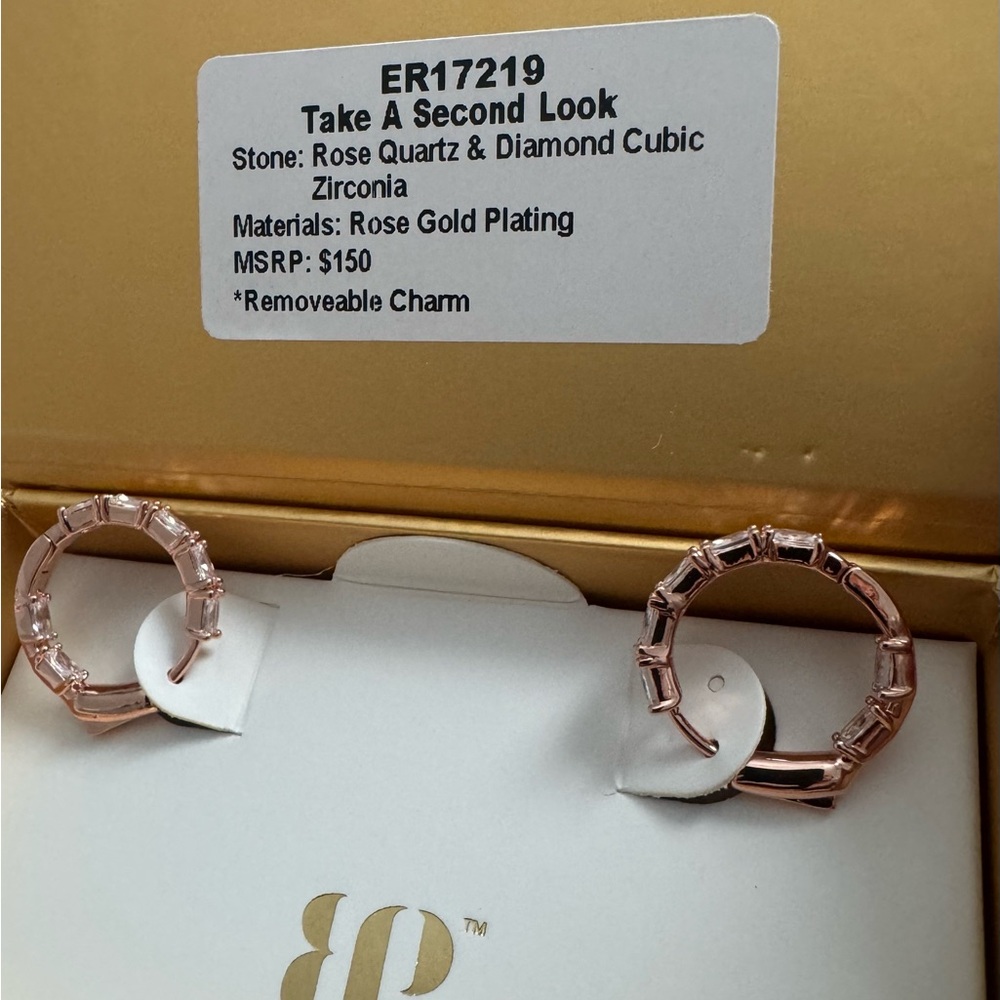 Bomb Party Charming Hoops Spring 2025 Rose Gold Plating Take A Second Look